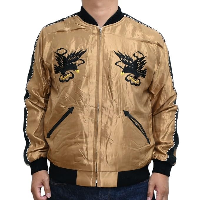 Куртка-сувенир Tailor Toyo из ацетата Сукаджан ОРЁЛ Taylor Toyo TT15542-137 ДРАКОН×ТИГР × (XXXL)