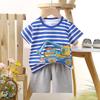 Children's Casual Short-sleeved Summer Cotton T-shirt Set for Boys and Girls