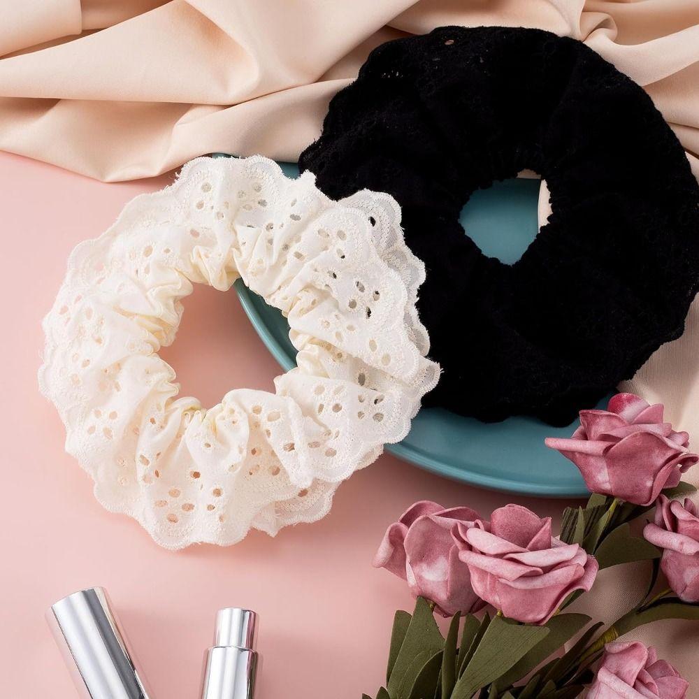 Резинки для волос из кружева, аксессуары для волос, держатель для хвоста, новые кружевные резинки для волос