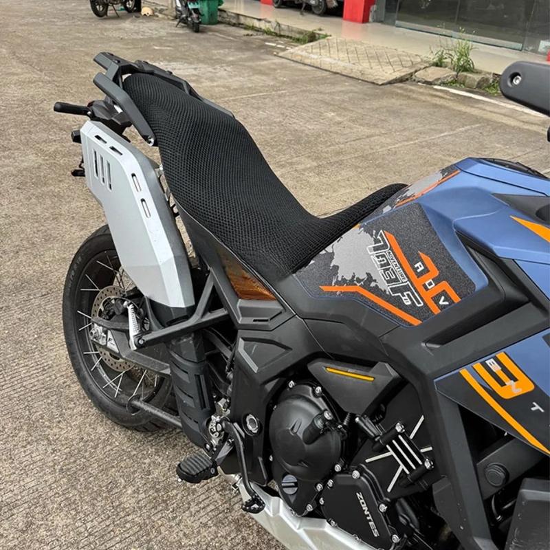 Motorcycle Protecting Cushion Seat Cover 3D Net Seat Cover Nylon Fabric Saddle Seat Cover For ZONTES 703F 703 F