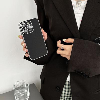 Чехол для мобильного телефона подходит для iPhone16promax, гальванизированный боковой нескользящий защитный чехол для Apple 15