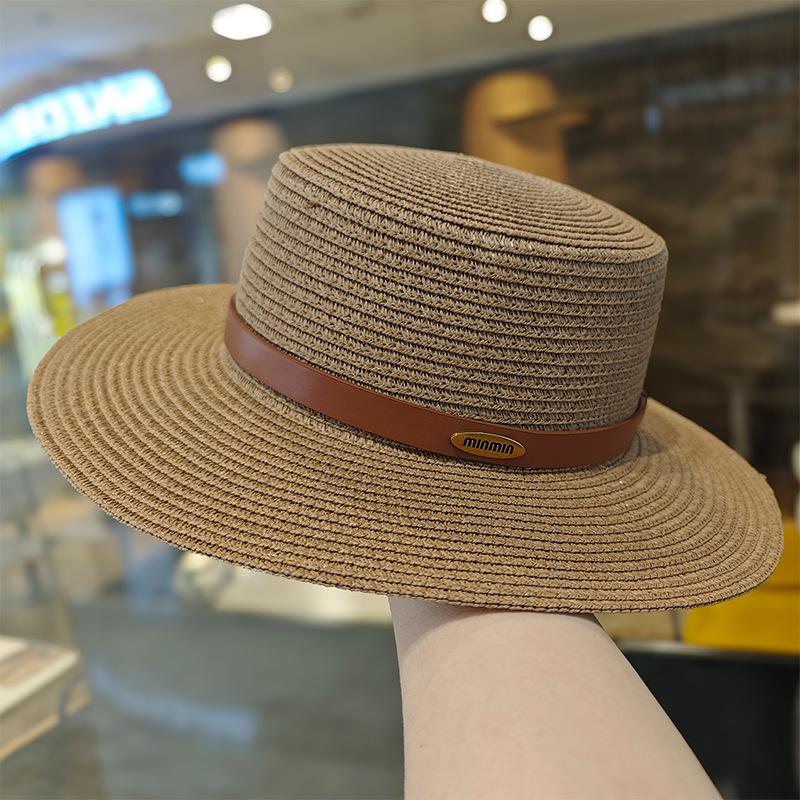 Seaside Beach Hat Lace Straw Hat Children Summer Visor Breathable Sunscreen Bucket Hat Vacation Style Straw Hat