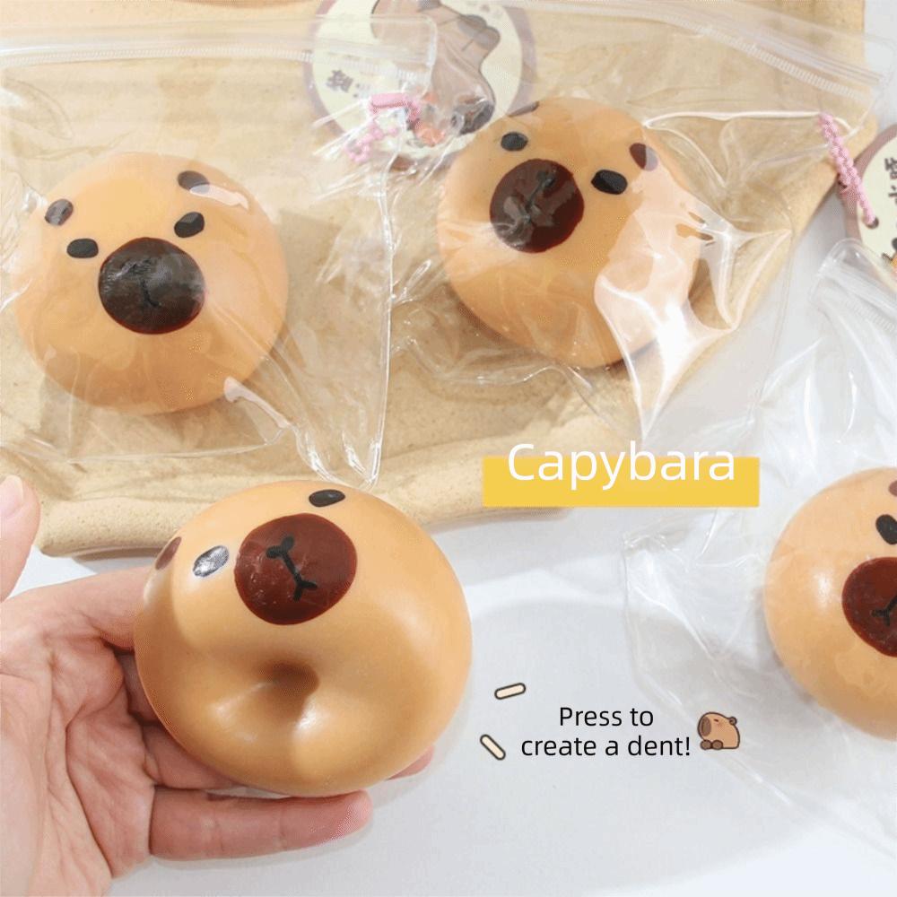 Cute Small Slow Rebound Balls Animal Fidget Sensory Toys Capybara Squeeze Toys Children Gifts