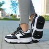4 Wheel Skating Shoes Speed Roller Skate Children's Deformation Roller Skating Shoes Sports Wheel Shoes Dual-use Racing Sneaker