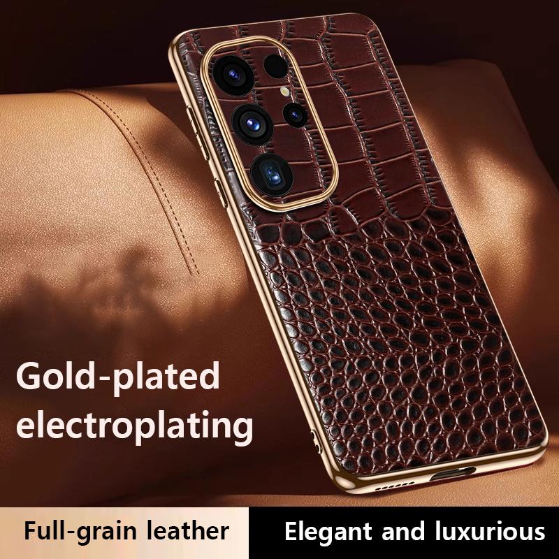 Чехол для телефона из натуральной коровьей кожи для Samsung Galaxy S 24 S24 Ultra Luxury Back Cover