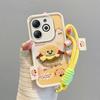 KEYSION Мультяшный милый плюшевый чехол с вышивкой для TECNO Spark Go 2024 20 20C со шнурком из искусственной кожи, противоударный чехол для телефона Pop 8
