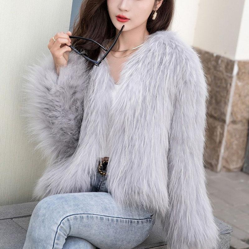 Зимнее плюшевое пальто из искусственного меха, женские свободные короткие меховые куртки, женская уличная одежда, повседневная женская куртка, пальто 2024, осень-зима