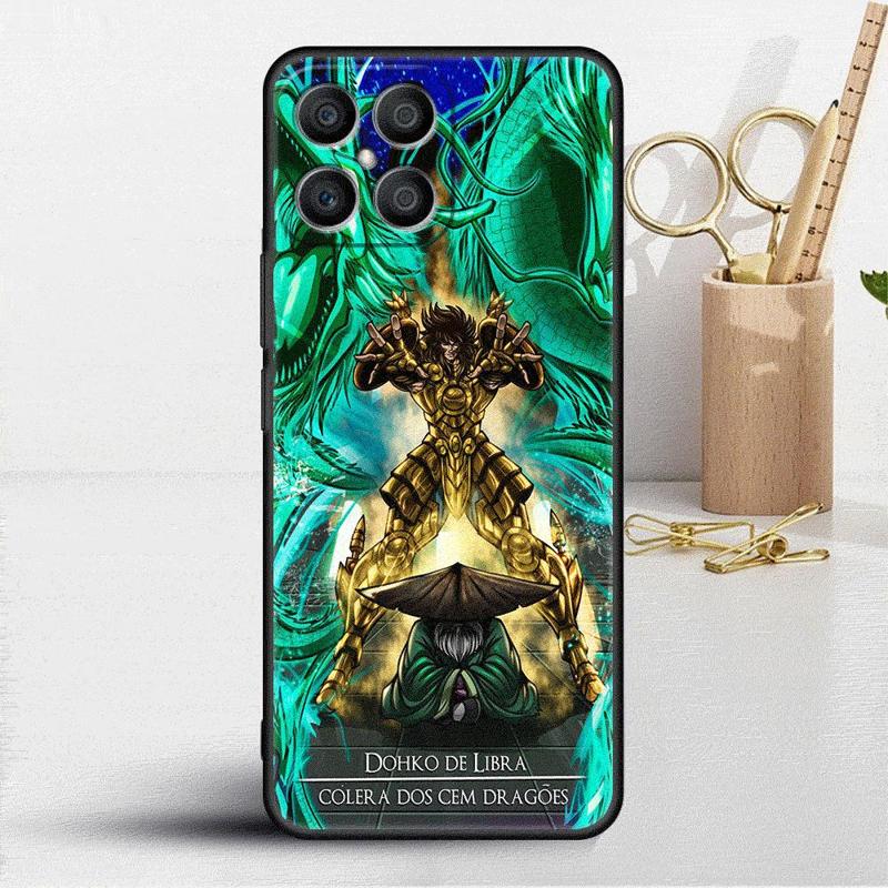 Saint Seiya Anime Case For Honor X8 X8a 90 X9a 8X 70 50 20 Magic5 Pro 9X P60 P50 Black Soft Phone Funda