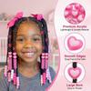 Multi-Color Colorful Hair Beads Kits Love Heart Dreadlock Braids Decor  Boys