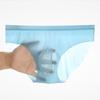3D Men's Briefs Ice Silk Summer New Ultra-thin Transparent Seamless Sexy Quick-drying Trendy Breathable Men's Underwear