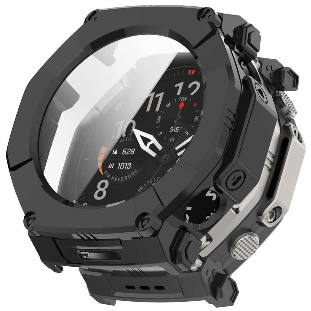 Закаленное Стекло Чехол для Умных Часов Amazfit T-Rex Ultra2 Полное Покрытие Бампер для Amazfit T Rex Ultra 2 Корпус Аксессуары