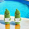 12 X 4cm Handmade Emotional Pickled Cucumber Doll with a Positive Card