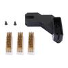 3D Printer Nozzle Brush Kit 3PCS Nozzle Brass Wiping Cleaning Tool with Mounting Parts for Repairing