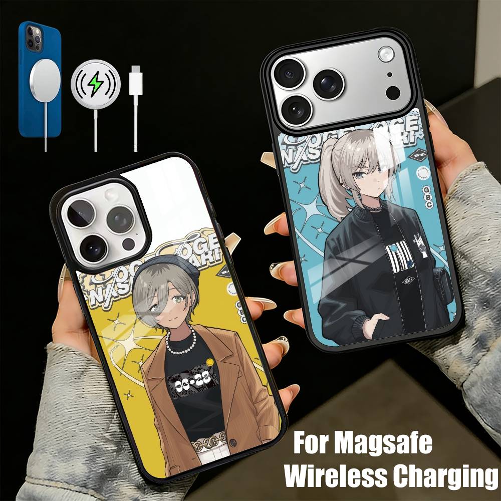 Чехол для телефона Anime G-GIRLS BAND C-CRY Для iPhone17,16,15,14,13 Plus,Pro Max Магнитный Для Magsafe Беспроводная зарядка