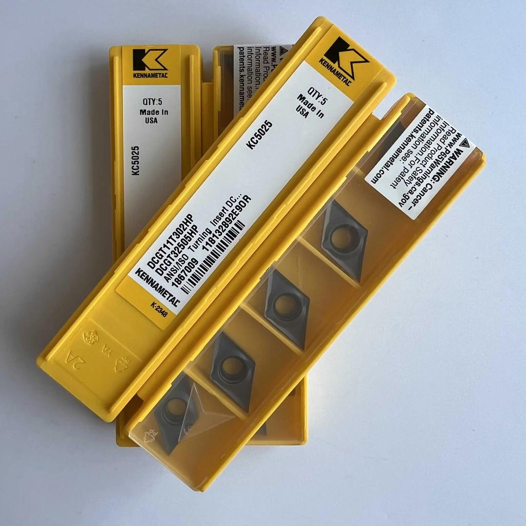 KENNAMETEL / DCGT11T302HP KC5025 / Оригинальная твердосплавная пластина 10 шт.