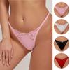 Women The United States Models Ladies Lace Thong Non-Marking Panties Comfortable Simple Europe