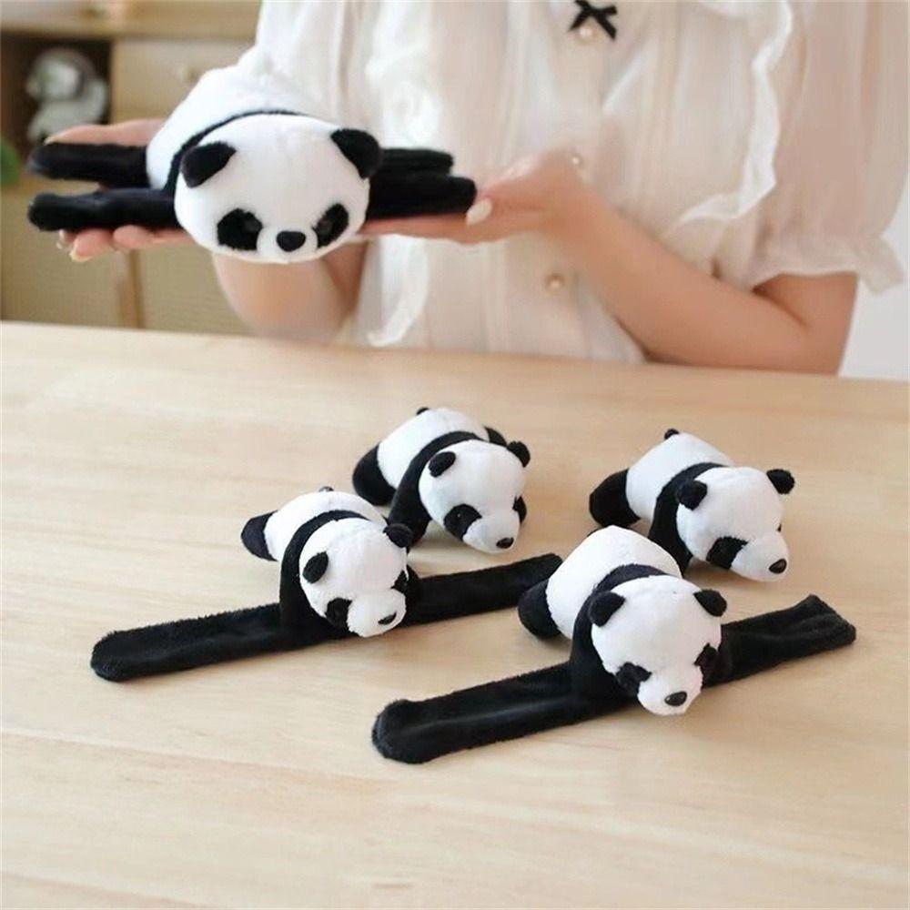 Stuffed Animal Panda Wristband Wrist Decoration Clap Circle Toy Plush Hand Ring Birthday Present