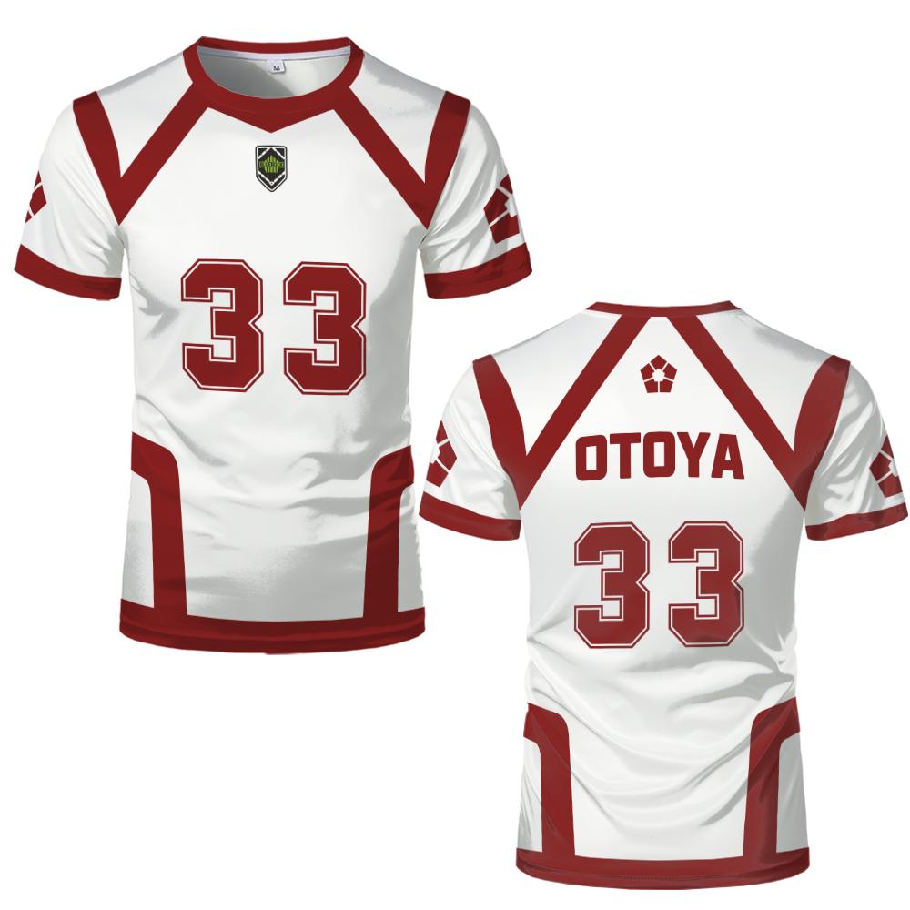 Сезон 2 Новый узор Five Person VL Replika Аниме Uber Blue Lock 3D Косплей Футболки Футболка Футболка с узором Futsal Футболка