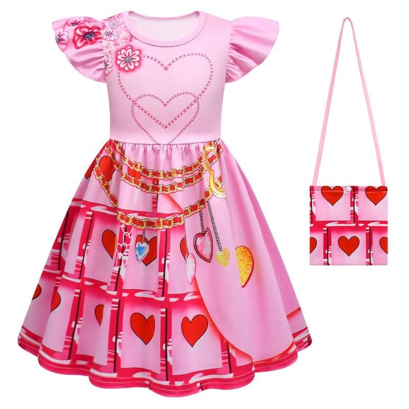 Halloween Vampire Descendants 4 Children'S Flying Sleeve Dress 2D Printed Children'S Suit Skirt