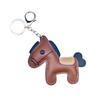 Keychain Pendant Synthetic Leather Horse Charm Keyring with Rope Vibrant Colors Key Holder Bag Accessory