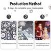 Christmas Santa Claus and Snowman Pearl Painting Kit Handmade DIY Home Decoration Painting