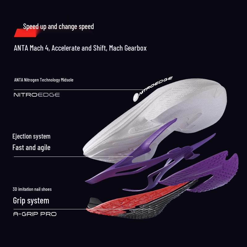 Anta Мужские беговые кроссовки Mach 4 Nitrogen Tech