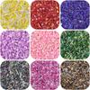 1000pcs Mixed Shapes Sizes Glass Seed Beads Multi Colors Round Bugle Glass Bead For DIY Jewellery Craf Making Garment Beading Embroidery Accessories