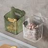Acrylic Garlic Storage Basket Transparent Wall Hanging Basket New Ginger Storage Box  Kitchen