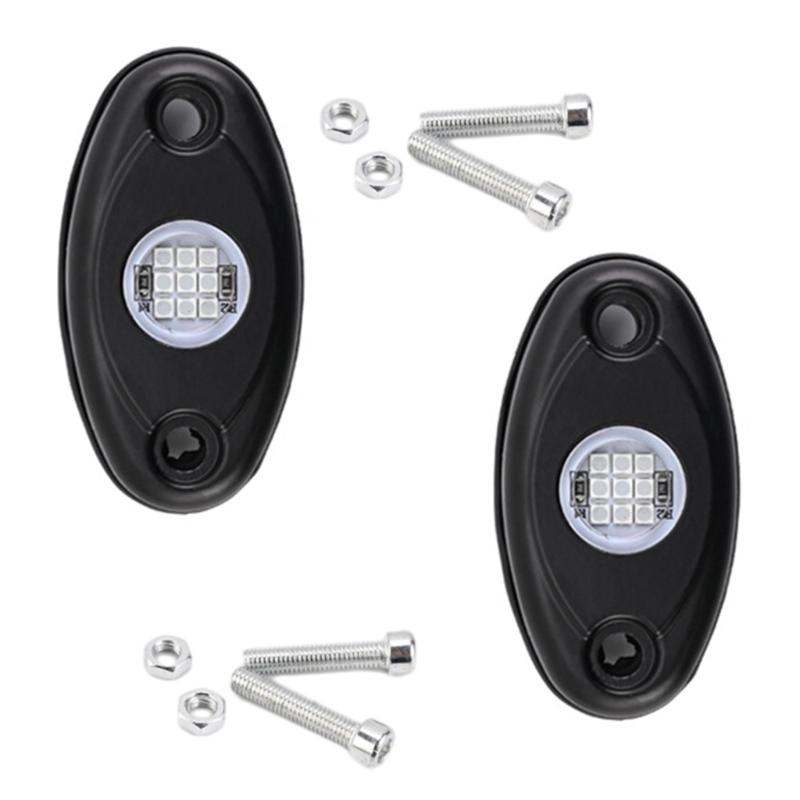 Автомобильные аксессуары светодиодные фары Rock Lights 9 светодиодов Underglow Lights IP67 водонепроницаемые лампы Trail Rig для пикапов грузовиков