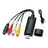 Простая в использовании USB 2.0 видеоконвертерная карта-адаптер для VHS и плееров с USB-удлинителем и диском с драйверами