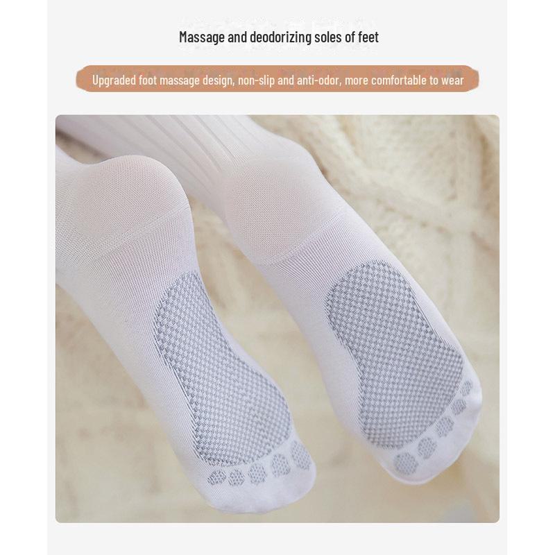 Spring & Autumn Cotton Striped Children's Dance Socks - No Pilling, High Elasticity, Durable Bottoming Socks