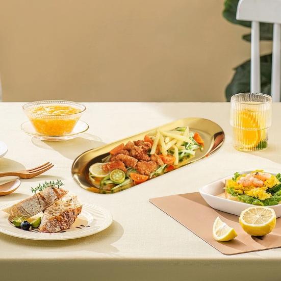 Зеркальная пластина для барбекю из нержавеющей стали Shine Пищевая Можно мыть в посудомоечной машине Многофункциональная Закуска Десерт