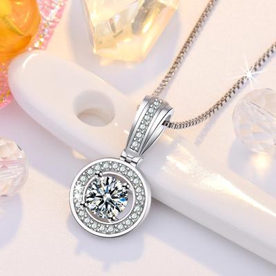 Ожерелье из стерлингового серебра 925 пробы с подвеской AAA Zircon для женщин, модное ожерелье на ключицу, ювелирные изделия для свадебной вечеринки, подарок
