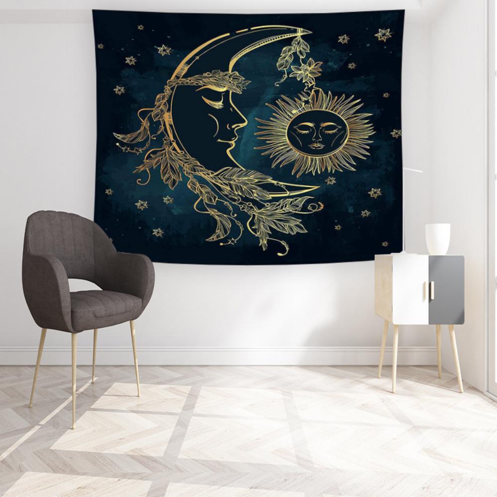 Гобелен для спальни, богемная декоративная ткань, фон для гостиной, ткань, домашний настенный гобелен