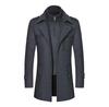 Chesterfield Winter Trench Wool Jacket with Stand Solid and Cold Available In Plus for and Winter Men's Coat, Coat, Collar, Thick, Color,