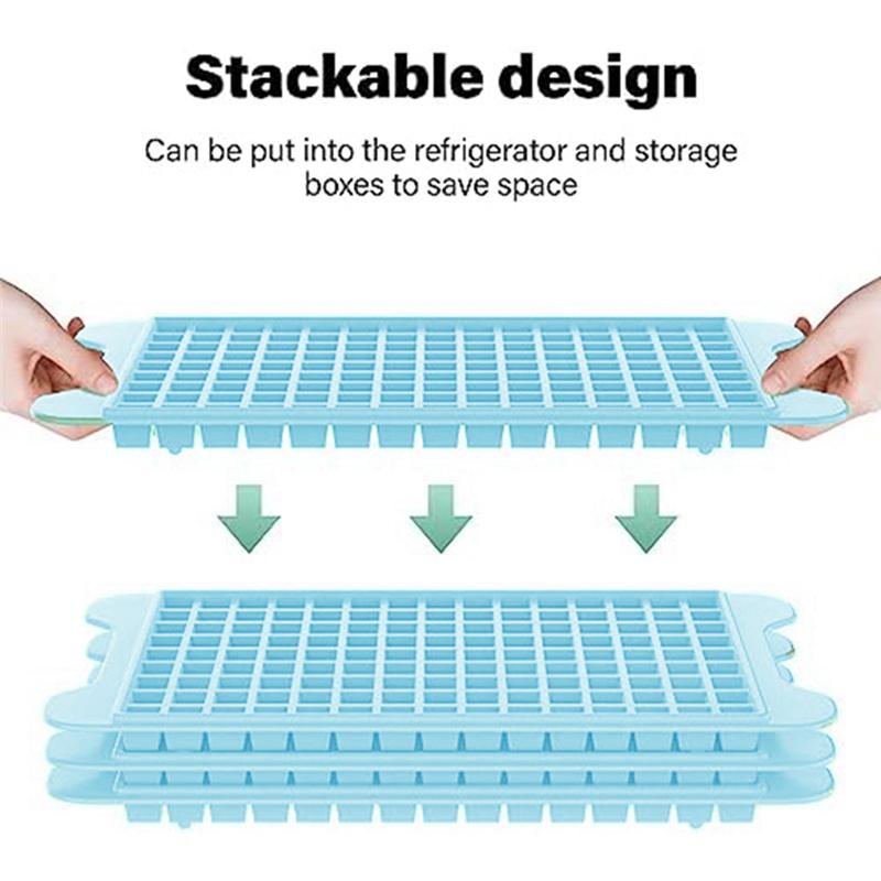 BHBL Mini Tray for Freezer: Small Tray for Freezer with 36 Easy Release Cube Ice Trays