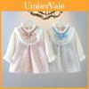 Girl Checker Dress With Bow For Spring Casual Wear
