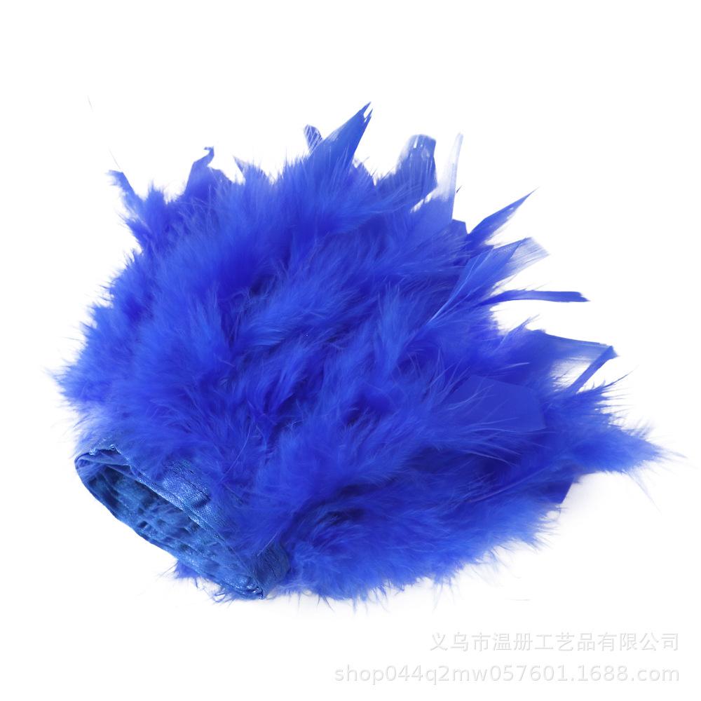 Feather Turkey Feather Lace Car Doll Decorative Fire Piece Cloth Edge Feather Handmade Dress Skirt Material