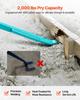 Prylever Bar, 907 kg Weight Capacity, 1.3 m Heavy Duty Carbon Steel Handle Pry Lever Bar, 1.4 m Long Crowbar for Concrete, Demolition, Crowbaring,