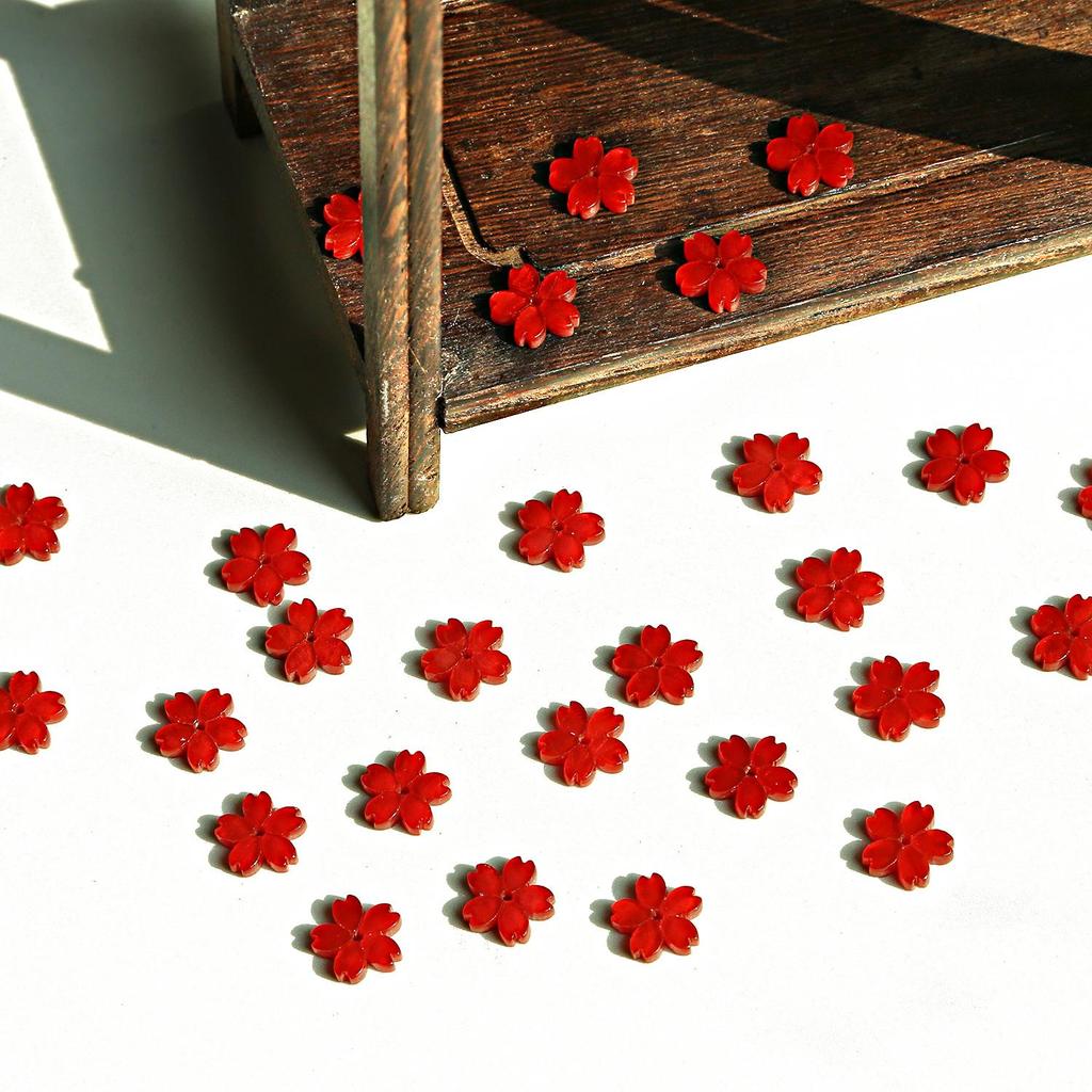 20 шт. акриловые ацетатные бусины с цветком вишни бегония пять лепестков цветочные бусины для DIY ожерелье браслет серьги изготовление ювелирных изделий аксессуары для рукоделия