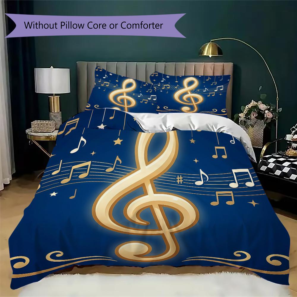 Poetic Rainy Melody Pattern Bedding uilt Set uilt Cover Pillowcase Home Decoration Birthday Gift (1 * duvet cover + 2 * pillowcase without core)