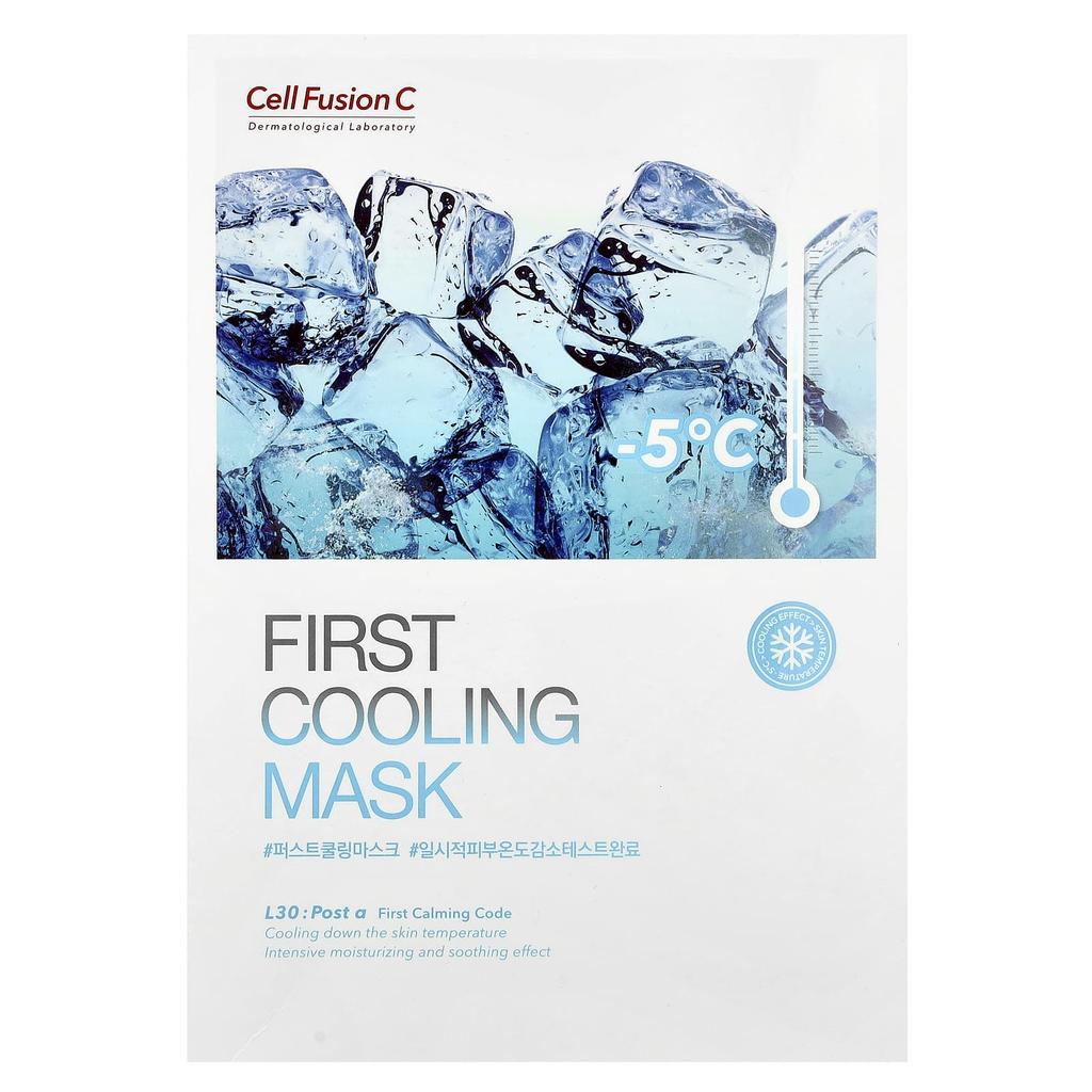 Cell Fusion C First Cooling Beauty Mask, 5 Sheets, 27g (0.95oz) Each