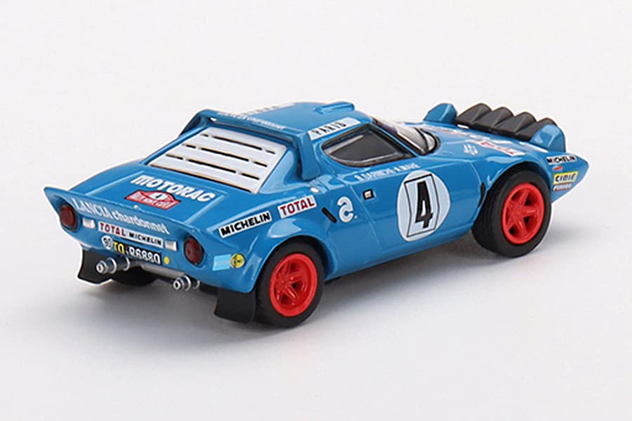 TrueScale Miniatures MINI GT Lancia Stratos HF Monte Carlo Rally 1979 Winner Finished Model 1/64 #4 (Left-Hand Drive)