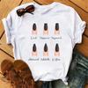 Women T Shirts Fashion Womens Cartoon Graphic Finger Nail Cute Printed Top Tshirt Female Tee Shirt Ladies Clothes T-shirts