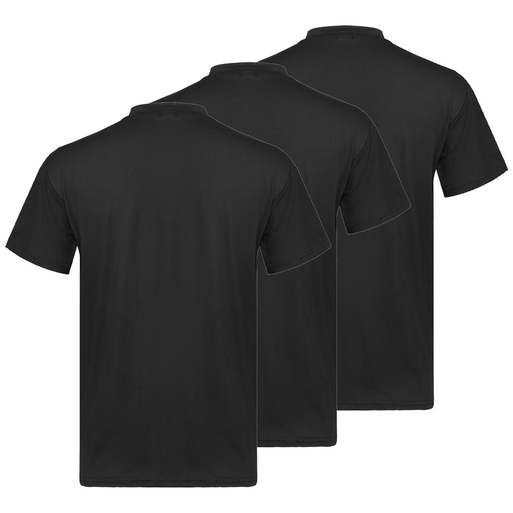 Мужской набор из 3 шт. Футболка с воротником-стойкой и коротким рукавом, повседневная, однотонная, приталенная, комплект нижнего белья