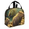 Изготовленная на заказ сумка для обеда Capybara Cartoon, женская термосумка-холодильник, изолированный ланч-бокс для офиса для взрослых