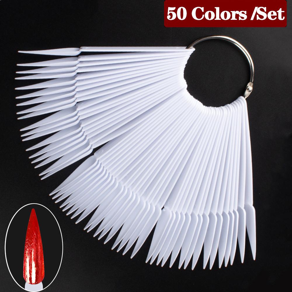 1 компл. для дизайна ногтей, веерная форма, дисплей, естественная диаграмма, гель-лак, образец окраски, тренировка, накладные ногти со съемным кольцом