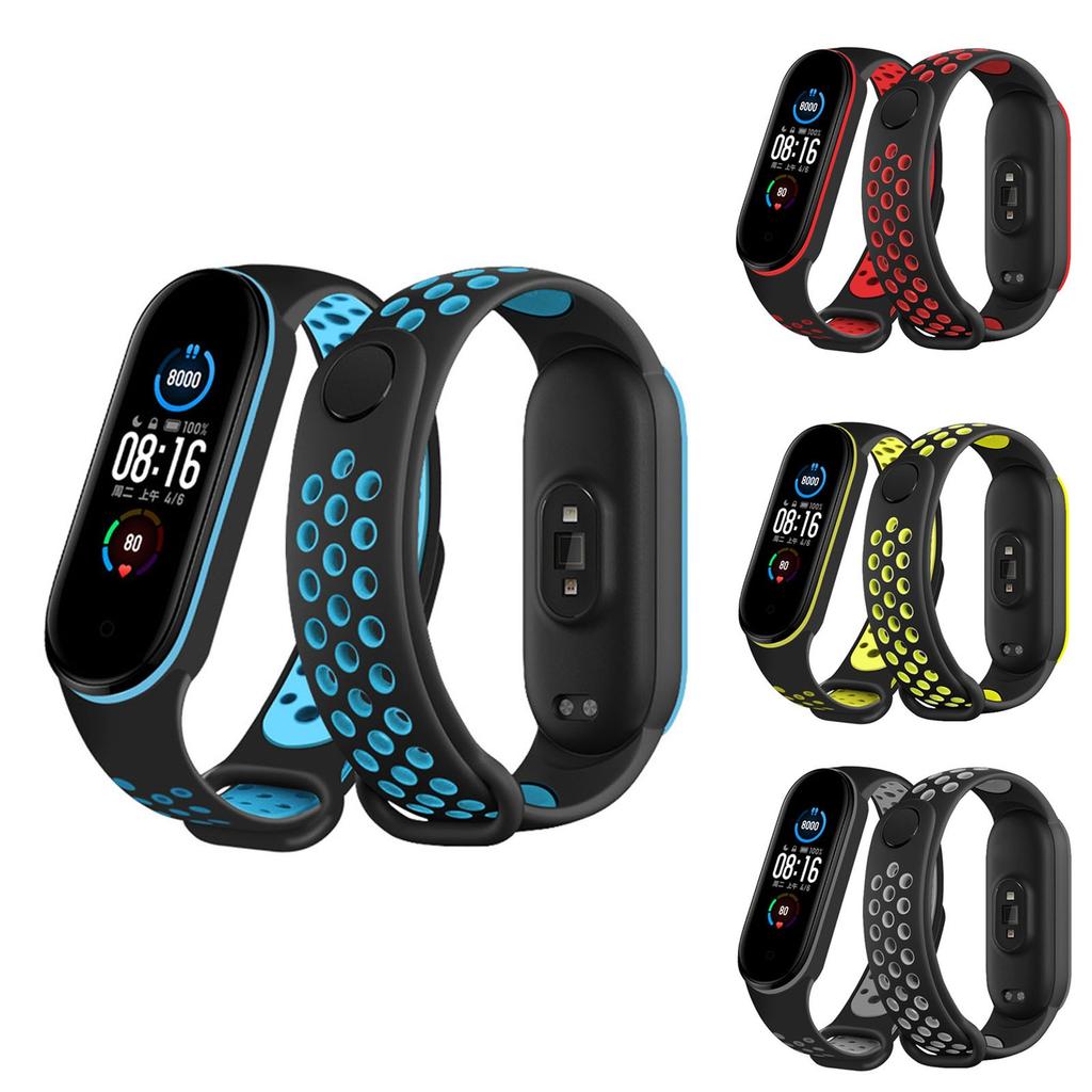 Дышащий ремешок для смарт-часов Mi Band 3 4, браслет M3, замена