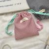 Sozakka Милый кружевной мешочек на шнурке для женской косметики, наушников, ключей, всякой всячины, органайзер, модный клатч, портмоне, тканевая сумка