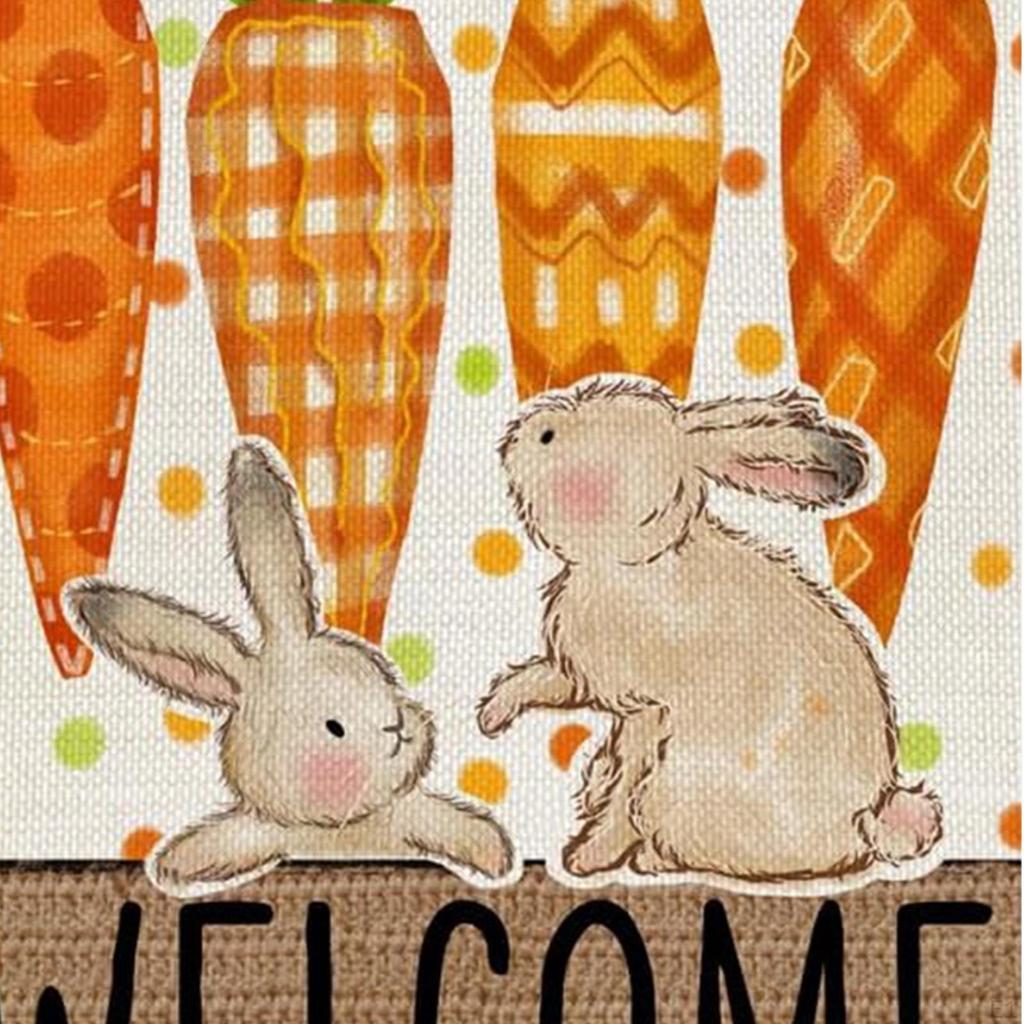 Пасхальный садовый флаг, украшение дома, декоративный вертикальный двухсторонний уличный двор